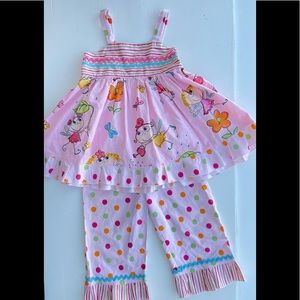 Pouty Princess Designs Fairy Garden pants set